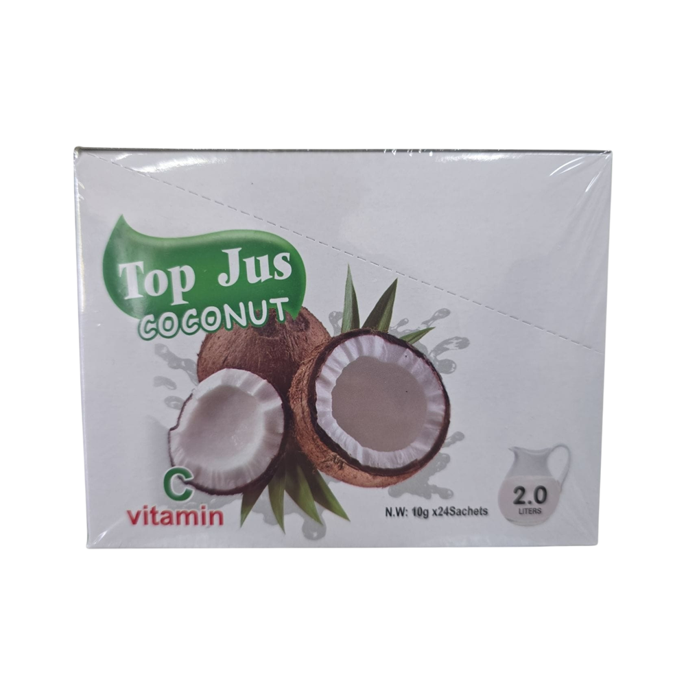 Top Jus Coconut Soft Drink (24 sachets) 10g