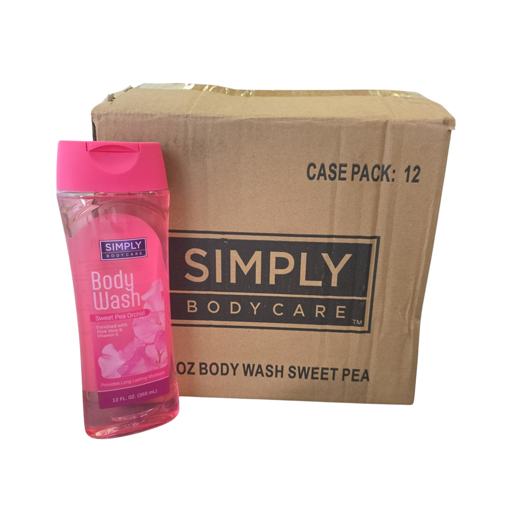 Gel de baño Simply de orquídea 12/u (12oz)