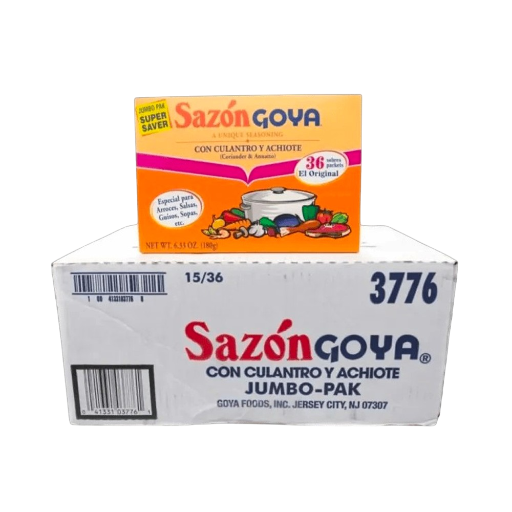 Sazon Goya con Culantro y Achiote (6.33 oz) Caja (15 x 36)