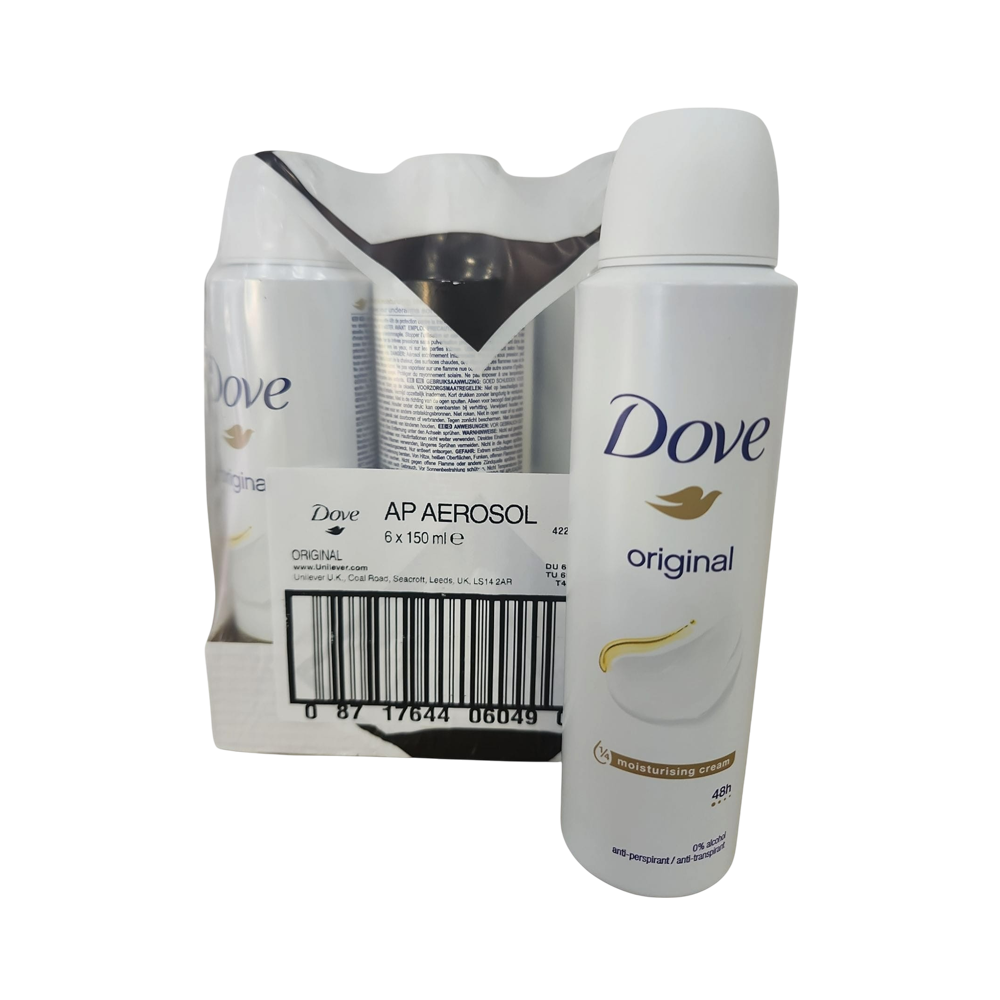 Desodorante de Spray Dove Original anti-transpirante 48h 6/u (150ml)