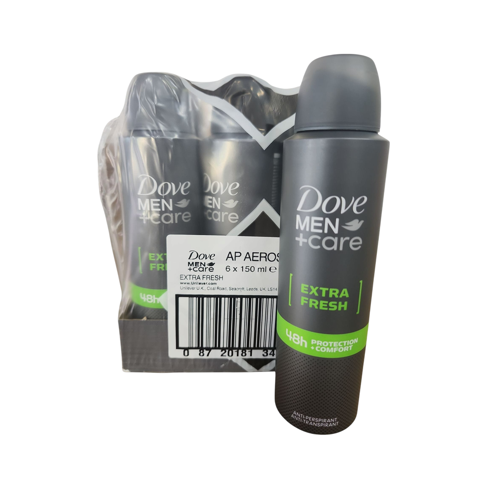 Desodorante de Spray Dove, extra Fresh 6/u (150ml)