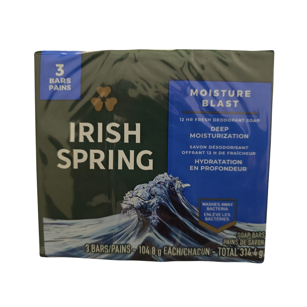 Irish Spring Soap (Moisture Blast) (3/u)