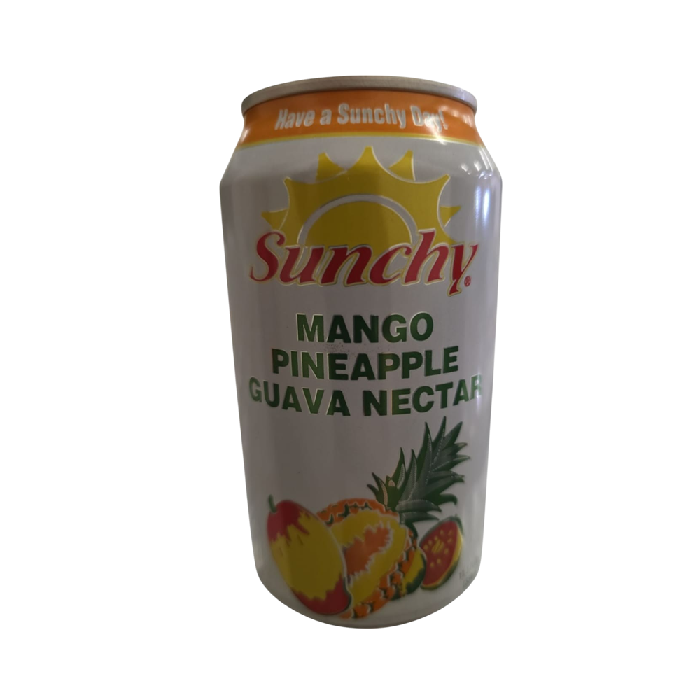 Jugo de mango, piña y guayaba Nectar Sunchy (334ml)